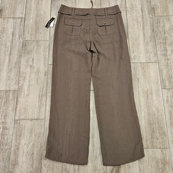 Sandro Pants Women Size 12 Straight Leg Lightweight Washable Trouser Heath Cliff - Picture 8 of 13